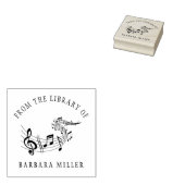 Muzikale Score Elegant Boek Rubberstempel (Gestempeld)