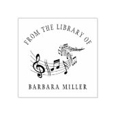 Muzikale Score Elegant Boek Rubberstempel (Afrduk)