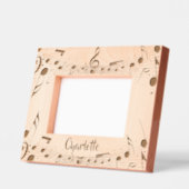 Muzikale score ontwerp gegraveerde lijstjes (Links)