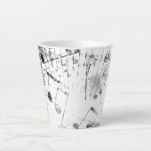 Muzikale Sfeer 1 Latte Mok (Voorkant)