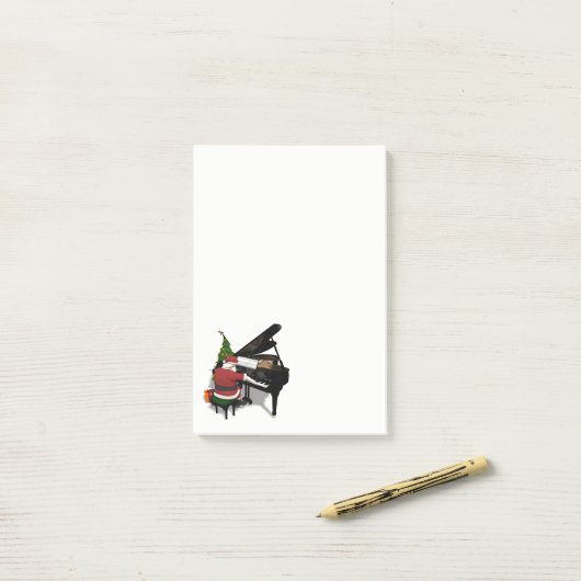 Muzikale Sinterklaas pianist Post-it® Notes (Op bureau)
