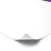 Muzikale sleutel in regenboogkleurige vioolsleutel perfect poster (Hoek)