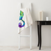 Muzikale sleutel in regenboogkleurige vioolsleutel sherpa deken (In situ)