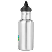 Muzikale sleutel in regenboogtrompetgiga waterfles (Rechts)