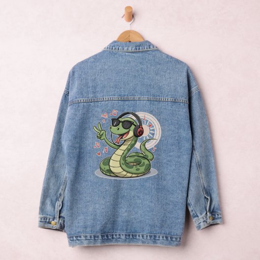 Muzikale Snake Vibes Denim Jacket (Hangar)