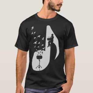 Muzikale snaredrum t-shirt
