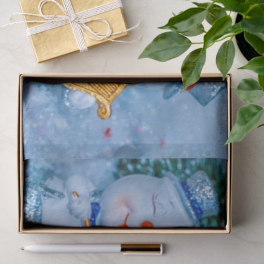 Muzikale Sneeuw Mensen Tissue Papier (Geschenk)