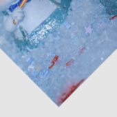 Muzikale Sneeuw Mensen Tissue Papier (Detail)