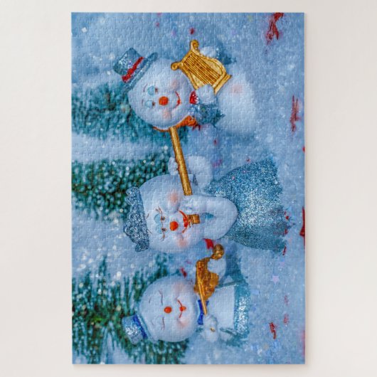 muzikale sneeuwpoppen legpuzzel (Verticaal)