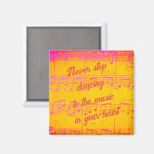 Muzikale stappen - Citrus Jam Magnet (Voorkant / Achterkant)