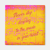 Muzikale stappen - Citrus Jam Magnet (Voorkant)