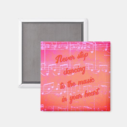 Muzikale Stappen - Mango Tango Magneet (Voorkant / Achterkant)