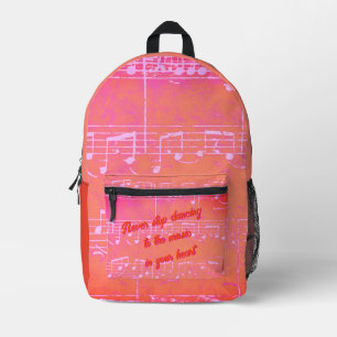 Muzikale stappen - Mango Tango_Oranje rugzak