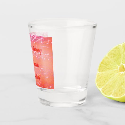 Muzikale Stappen - Mango Tango Shot glas (Rechts)