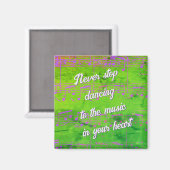 Muzikale stappen - nieuwe jazzmagneet magneet (Voorkant / Achterkant)