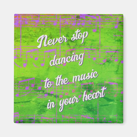 Muzikale stappen - nieuwe jazzmagneet magneet (Voorkant)