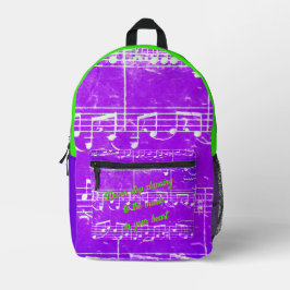 Muzikale stappen - Royal Dance Backpack Bedrukte Rugzak