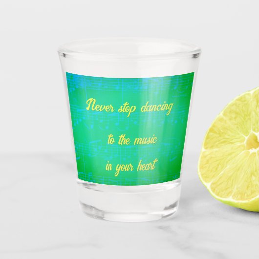 Muzikale stappen - Seaside Sway Shot Glass Shot Glas (Voorkant)