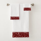 muzikale symbolen badhanddoek set bad handdoek (Insitu)