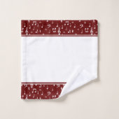 muzikale symbolen badhanddoek set bad handdoek (Wasdoekje)