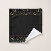 muzikale symbolen badhanddoek set bad handdoek (Wasdoekje)