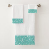 muzikale symbolen badhanddoek set bad handdoek (Insitu)