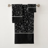 muzikale symbolen badhanddoek set bad handdoek (Insitu)