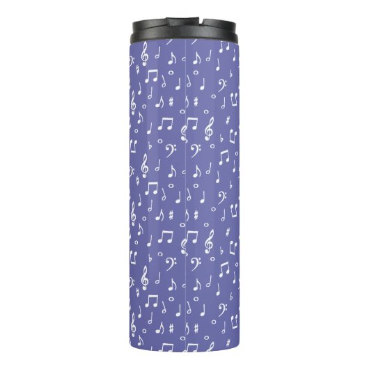 muzikale symbolen thermische tumbler thermosbeker (Achterkant)