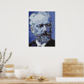 Muzikale titanen: Tsjaikovski-Poster (Lage poly) Poster (Keuken)