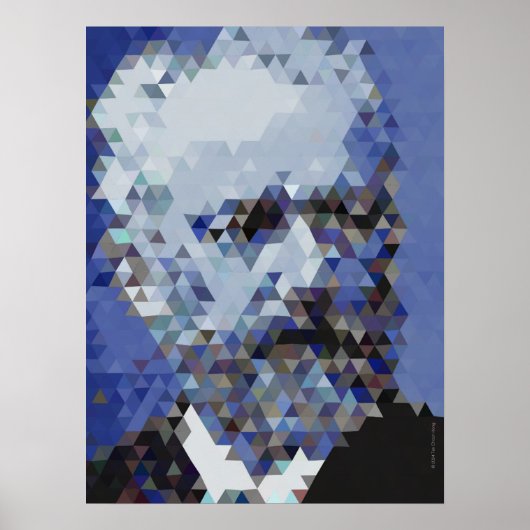 Muzikale titanen: Tsjaikovski-Poster (Lage poly) Poster (Voorkant)