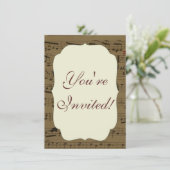 Muzikale Treble Clef Bladmuziek Classic Kaart (Staand voorkant)