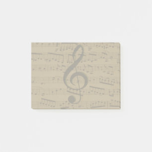 Muzikale Treble Clef Bladmuziek Classic Post-it® Notes