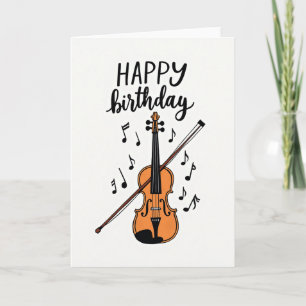 Muzikale Verjaardags Instrument Kaart