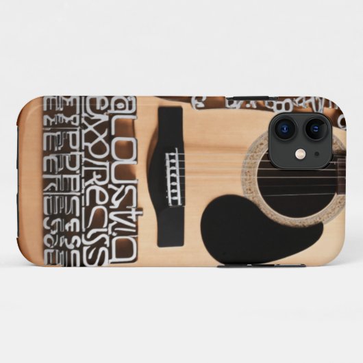 Muzikale versie: Gitaar Harmony Case-Mate iPhone Case (Achterkant (horizontaal))