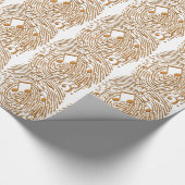 Muzikale vingerafdrukken cadeaupapier (Hoek)