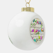 Muzikale Vogels Kerst Ornament (Links)