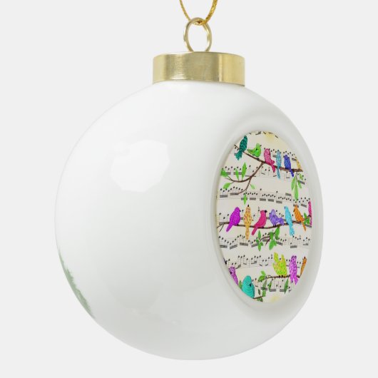 Muzikale Vogels Kerst Ornament (Links)
