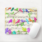 Muzikale Vogels Muismat (Met muis)