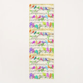 Muzikale Vogels Yoga Mat (Voorkant)