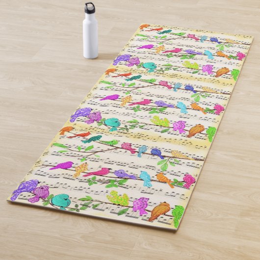 Muzikale Vogels Yoga Mat (In situ)
