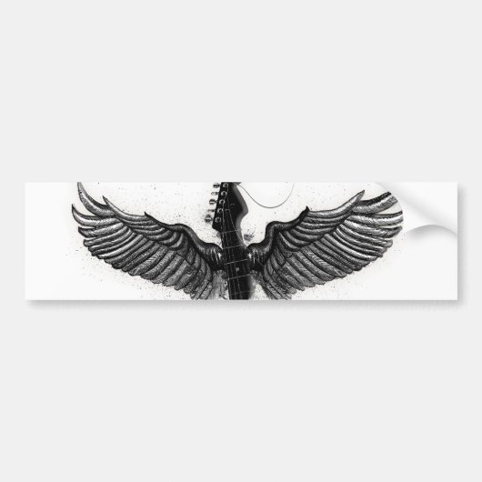 Muzikale vrijheid bumpersticker (Voorkant)