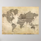 Muzikale Wereld Poster (Voorkant)