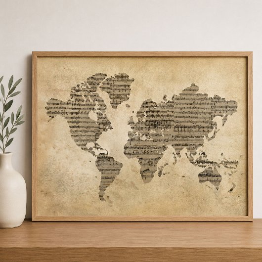 Muzikale Wereld Poster