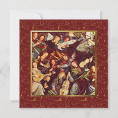 Muzikant Angels. Fijne KunstkerstKaarten Feestdagenkaart (Voorkant)