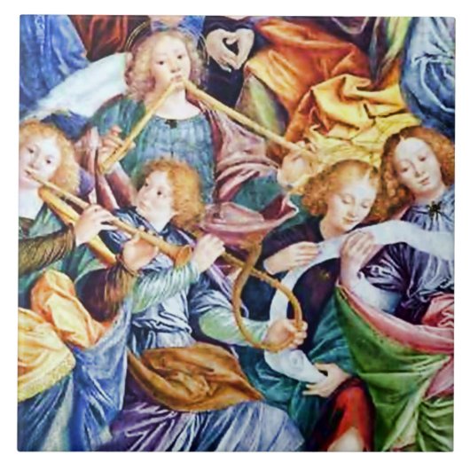 Muzikant Angels in concert Tegeltje (Voorkant)