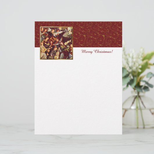 Muzikant Angels. Mooie kerstkoppen (Staand voorkant)