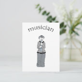 muzikant briefkaart (Staand voorkant)