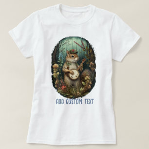 Muzikant chipmunk spelen banjo, chipmunk liefhebbe t-shirt