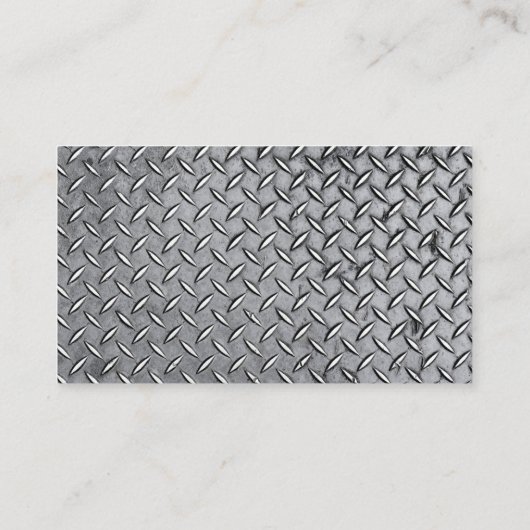 Muzikant - Diamond Metal Bord Visitekaartje (Achterkant)