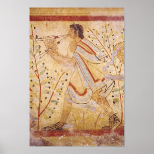 Muzikant die de Pijpen speelt Poster